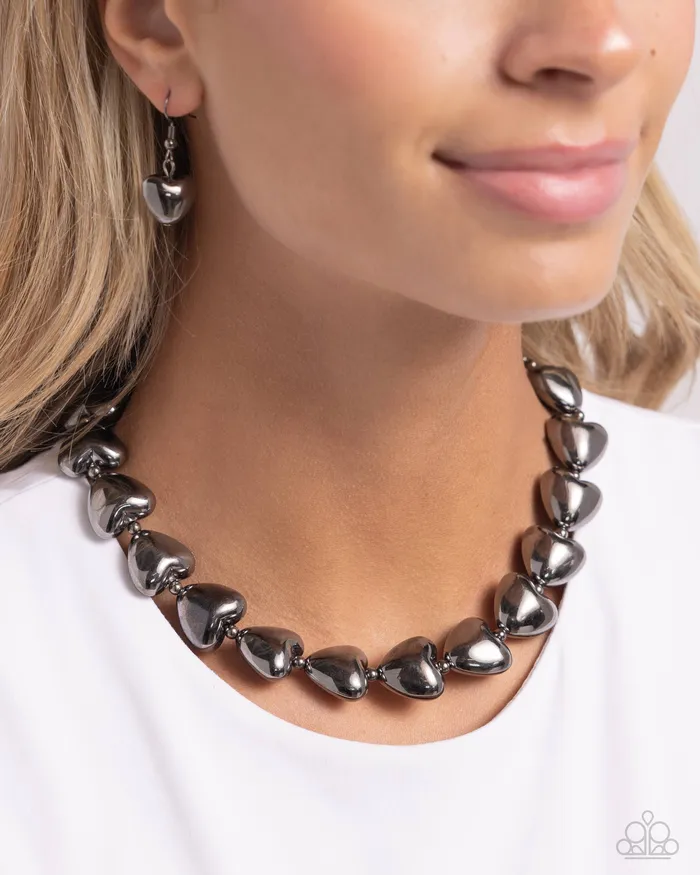 Paparazzi Accessories Necklaces Hello Heartstrings Black Necklace Jewelry by Bretta Paparazzi Accessories Necklaces Hello Heartstrings Black Necklace Jewelry by Bretta