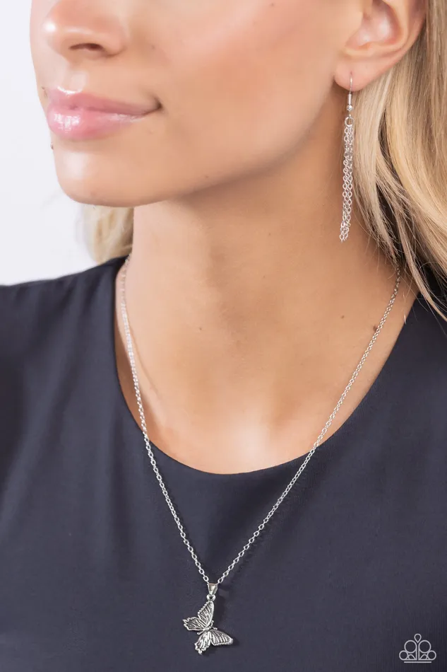 Paparazzi Accessories Necklaces Midair Magic Silver Necklace Jewelry by Bretta