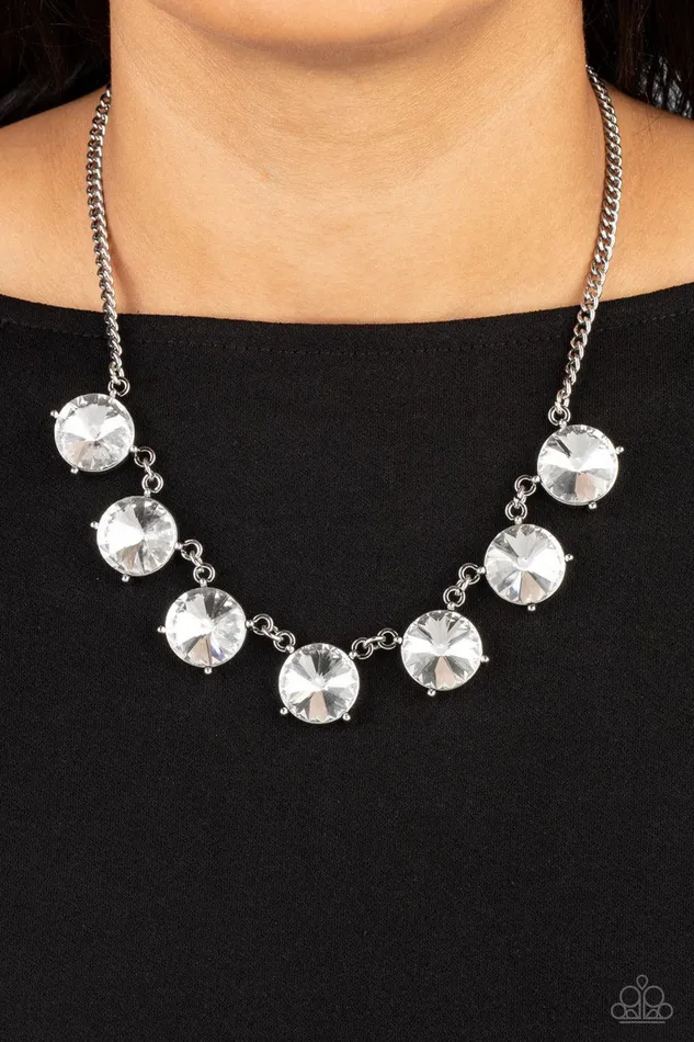 Paparazzi Accessories Necklaces The SHOWCASE Must Go On White Necklace Jewelry by Bretta Paparazzi Accessories Necklaces The SHOWCASE Must Go On White Necklace Jewelry by Bretta