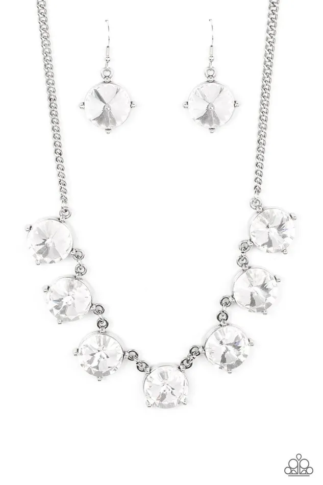 Paparazzi Accessories Necklaces The SHOWCASE Must Go On White Necklace Jewelry by Bretta