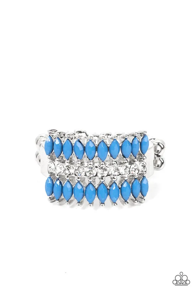 Paparazzi Accessories Rings Cinematic Couture Blue Ring Jewelry by Bretta
