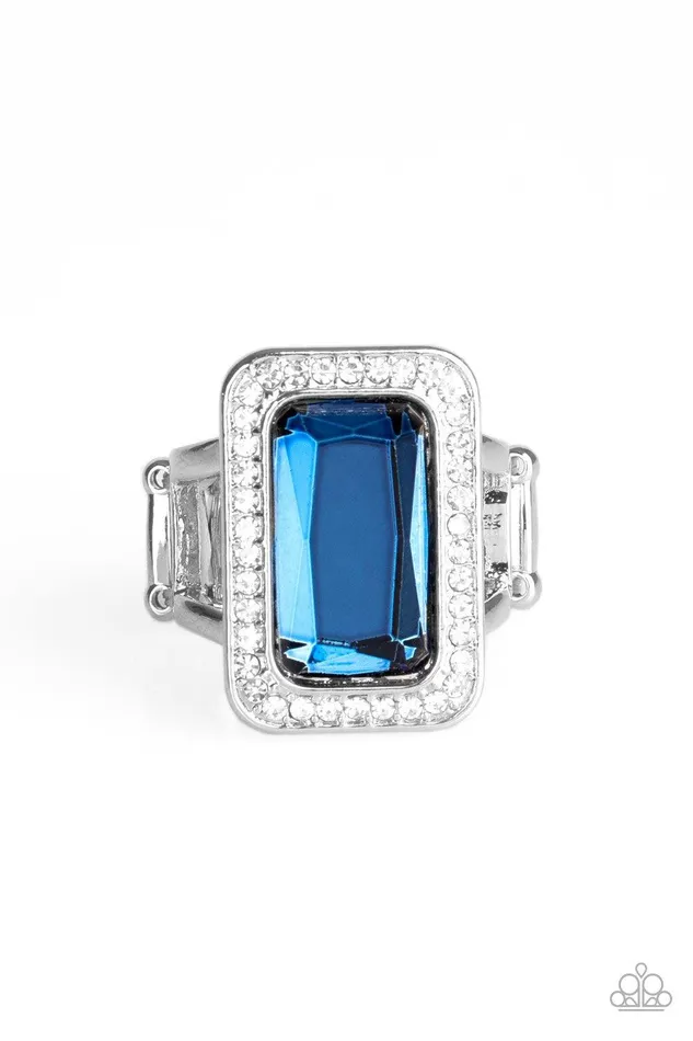 Paparazzi Accessories Rings Crown Jewel Jubilee Blue Ring Jewelry By Bretta