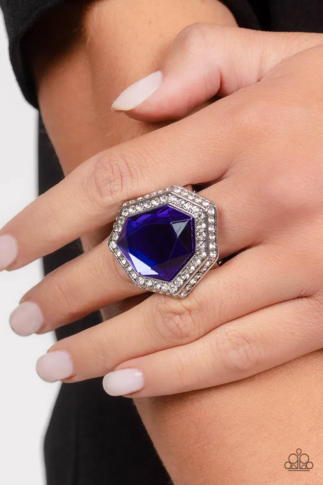 Paparazzi Accessories Rings Smoldering Sass Blue Ring Jewelry by Bretta