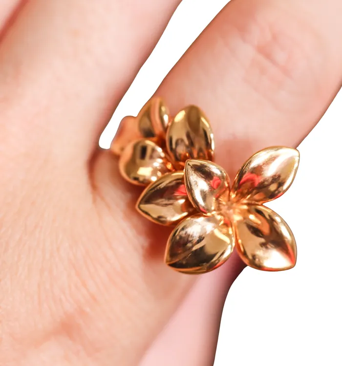 Pasquale Bruni Rings Pasquale Bruni Rose Gold Giardini Segreti Flower Ring