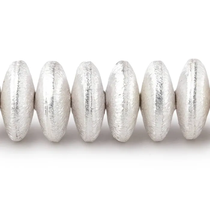 Rings Beadsofcambaycom 12mm Sterling Silver Plated Copper Brushed Disc 8 inch 39 pieces Rings Beadsofcambaycom 12mm Sterling Silver Plated Copper Brushed Disc 8 inch 39 pieces
