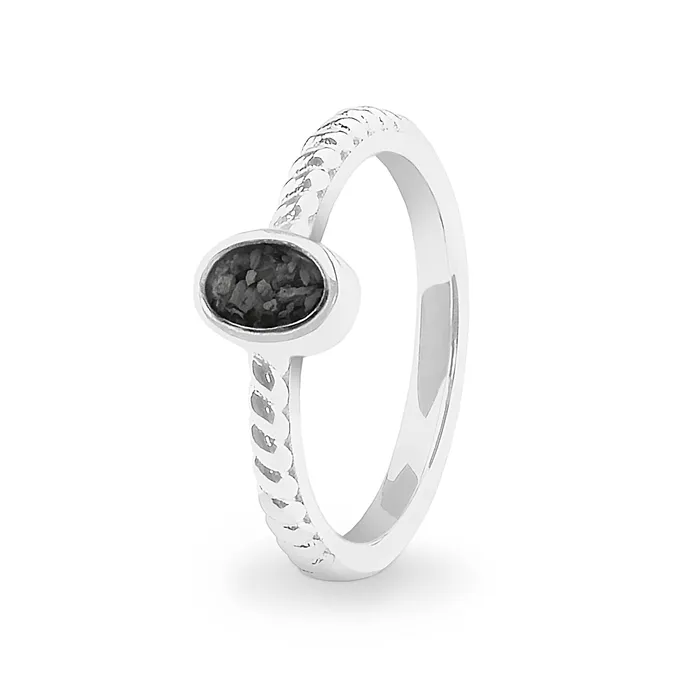 Rings EverWith EverWith Ladies Petite Guard Memorial Ashes Ring