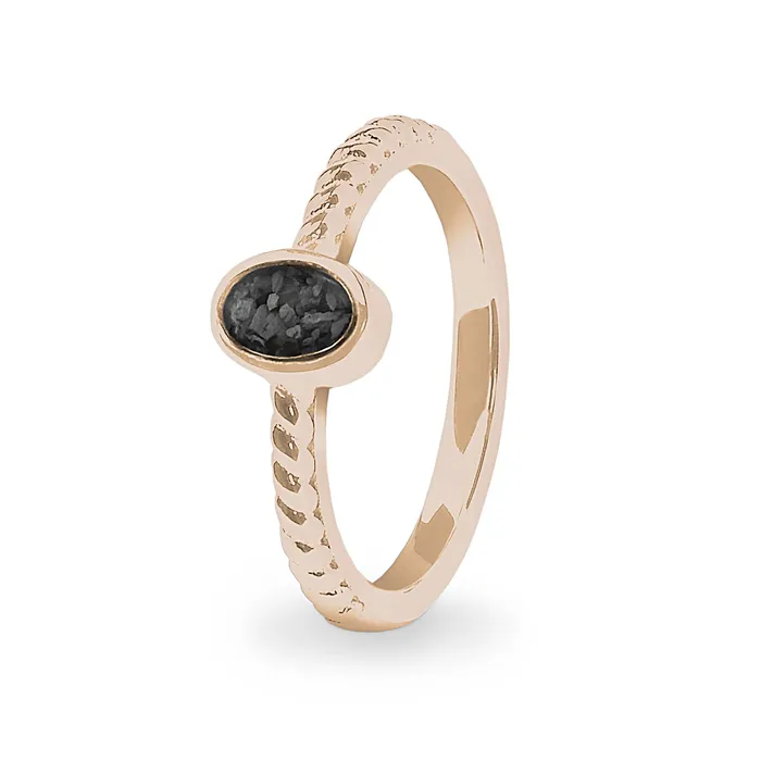 Rings EverWith EverWith Ladies Petite Guard Memorial Ashes Ring