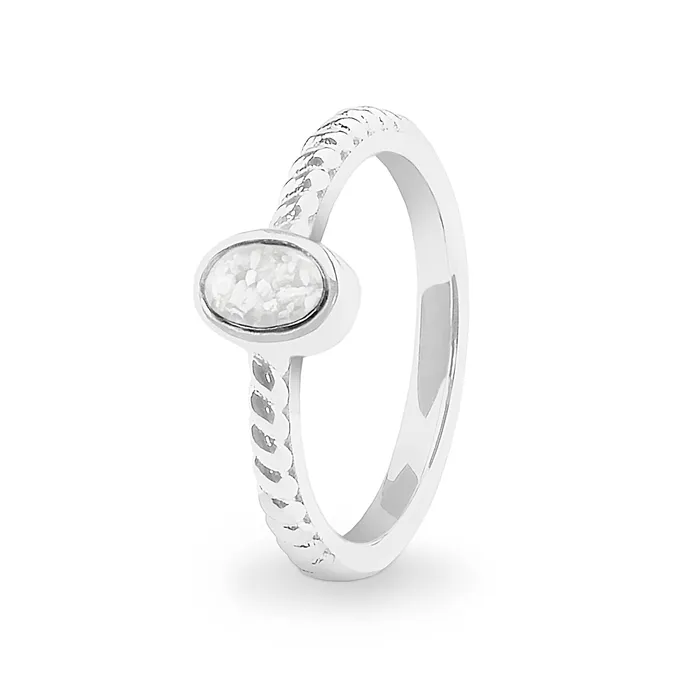 Rings EverWith EverWith Ladies Petite Guard Memorial Ashes Ring