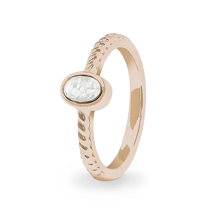 Rings EverWith EverWith Ladies Petite Guard Memorial Ashes Ring