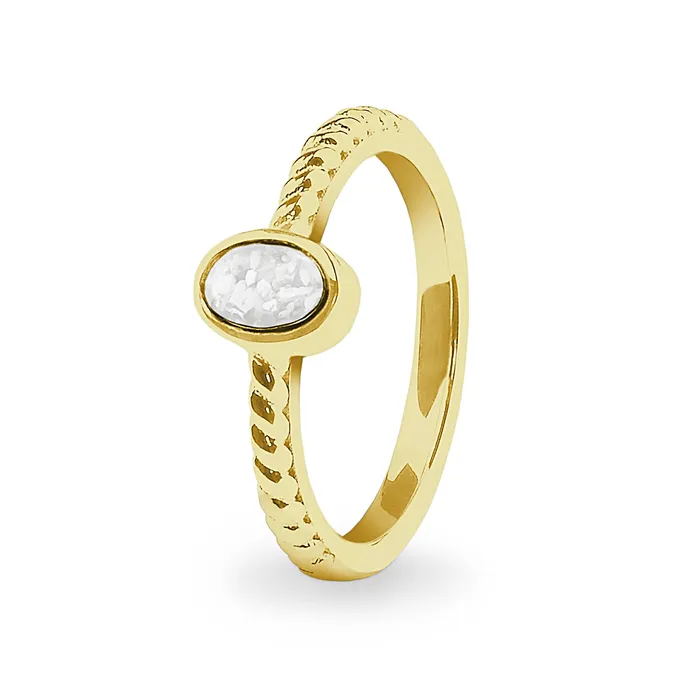 Rings EverWith EverWith Ladies Petite Guard Memorial Ashes Ring