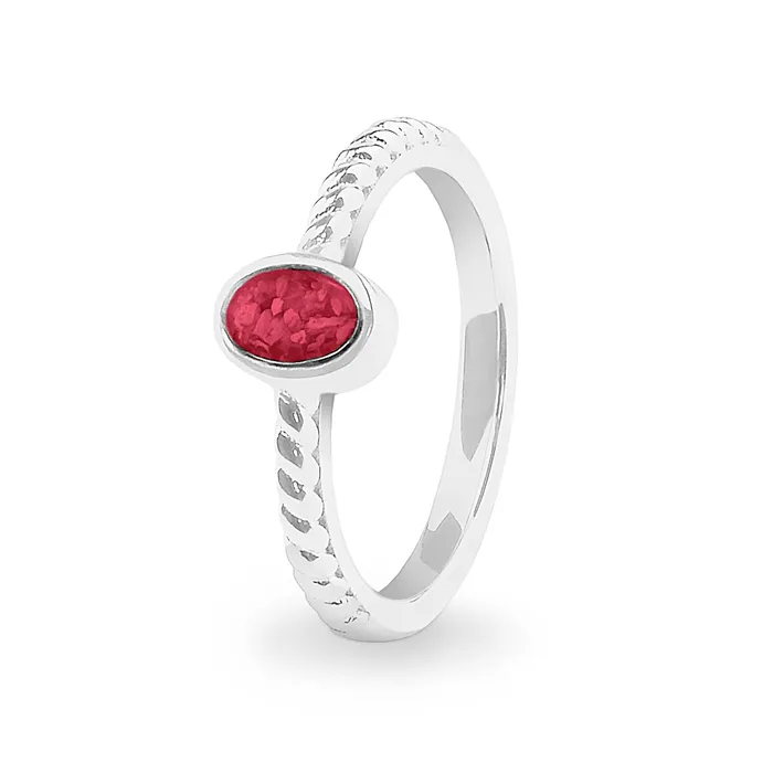 Rings EverWith EverWith Ladies Petite Guard Memorial Ashes Ring