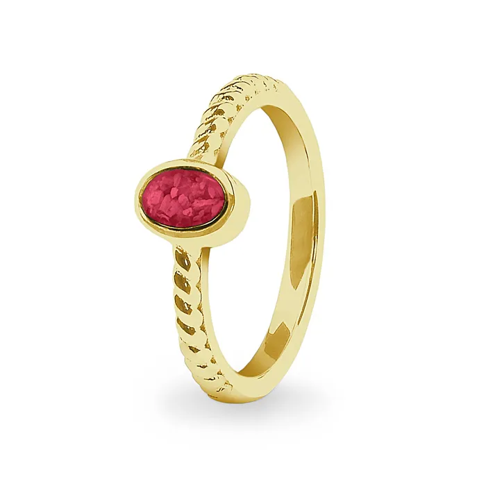 Rings EverWith EverWith Ladies Petite Guard Memorial Ashes Ring