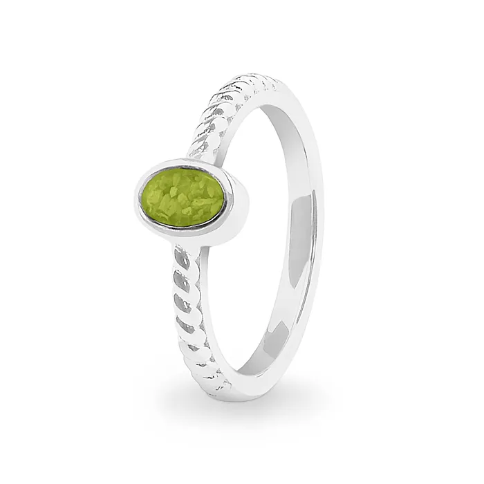 Rings EverWith EverWith Ladies Petite Guard Memorial Ashes Ring
