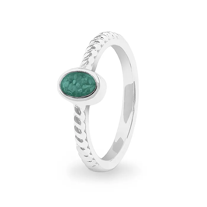 Rings EverWith EverWith Ladies Petite Guard Memorial Ashes Ring