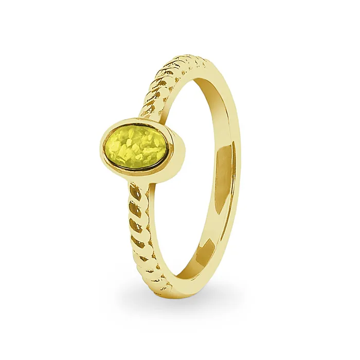 Rings EverWith EverWith Ladies Petite Guard Memorial Ashes Ring