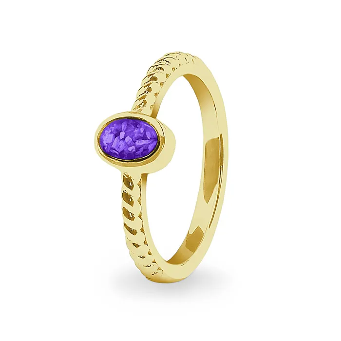 Rings EverWith EverWith Ladies Petite Guard Memorial Ashes Ring