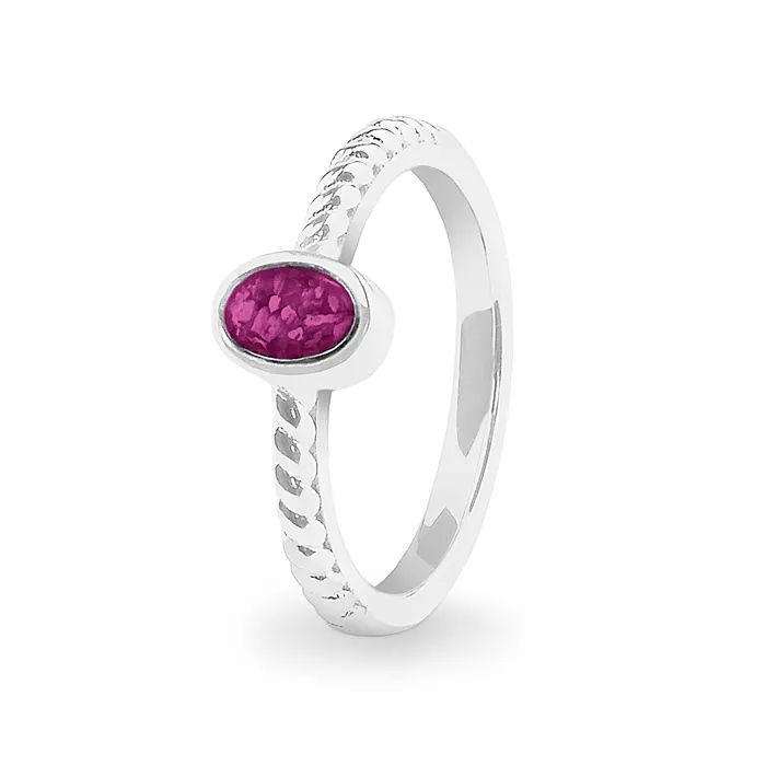 Rings EverWith EverWith Ladies Petite Guard Memorial Ashes Ring