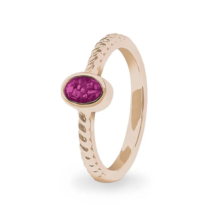Rings EverWith EverWith Ladies Petite Guard Memorial Ashes Ring