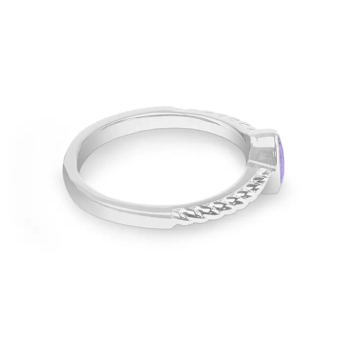 Rings EverWith EverWith Ladies Petite Guard Memorial Ashes Ring