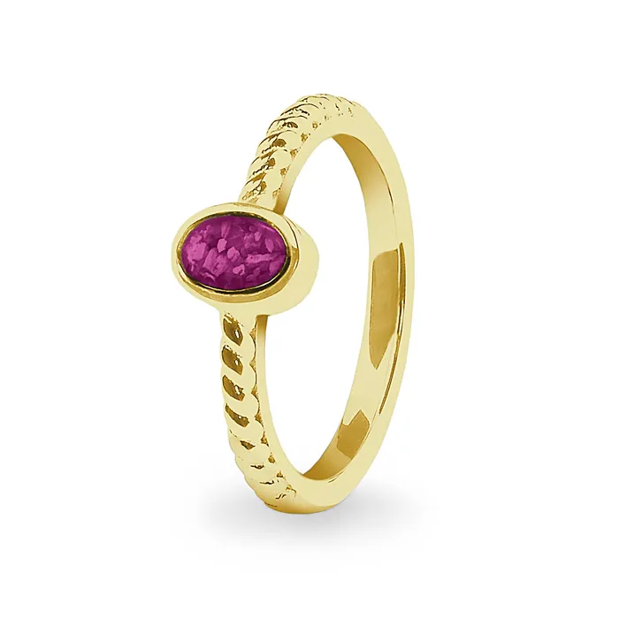 Rings EverWith EverWith Ladies Petite Guard Memorial Ashes Ring