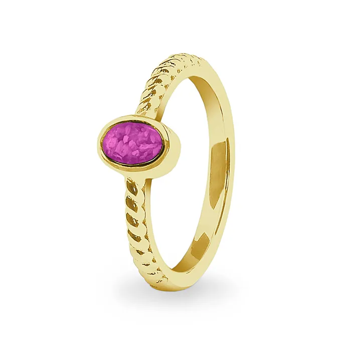 Rings EverWith EverWith Ladies Petite Guard Memorial Ashes Ring