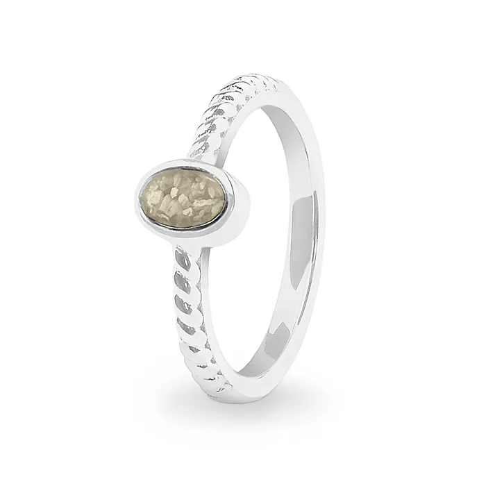 Rings EverWith EverWith Ladies Petite Guard Memorial Ashes Ring