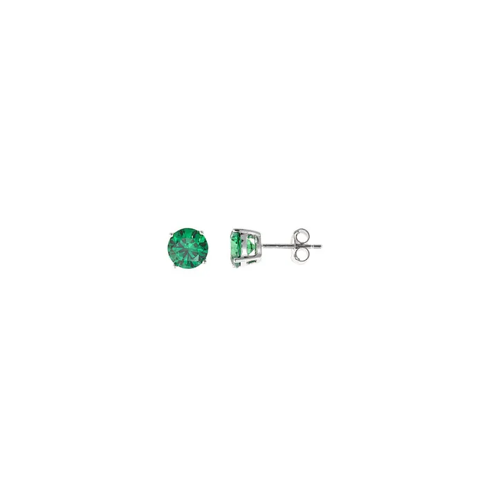 Salvatore Plata Earrings Salvatore Plata Blink Silver Stud Earrings for Women with Green Zircon 925 sample Salvatore Plata Earrings Salvatore Plata Blink Silver Stud Earrings for Women with Green Zircon 925 sample