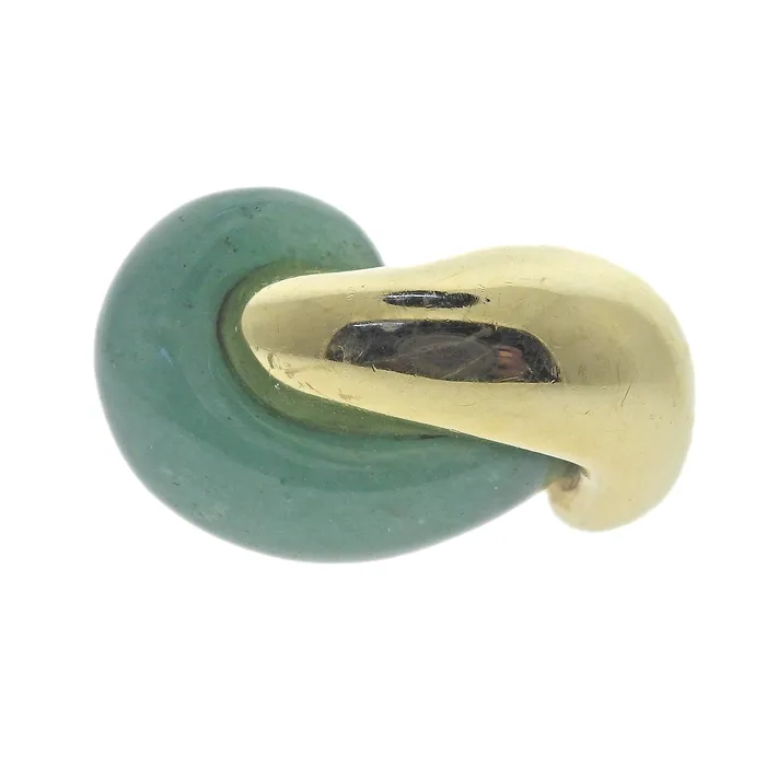 Seaman Schepps Half Link Gold Aventurine Ring Seaman Schepps Rings