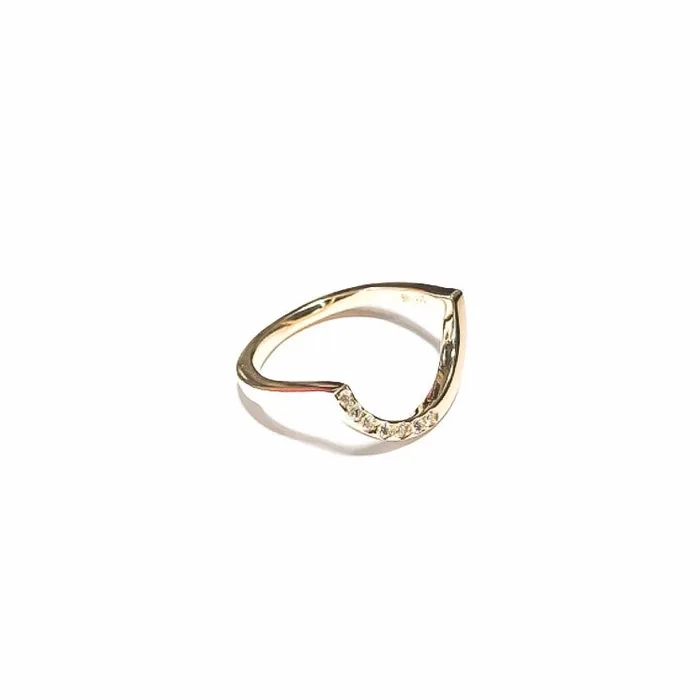 Sharp 14 kt red gold diamond ring Joanna Jablko Jewelry Rings Sharp 14 kt red gold diamond ring Joanna Jablko Jewelry Rings