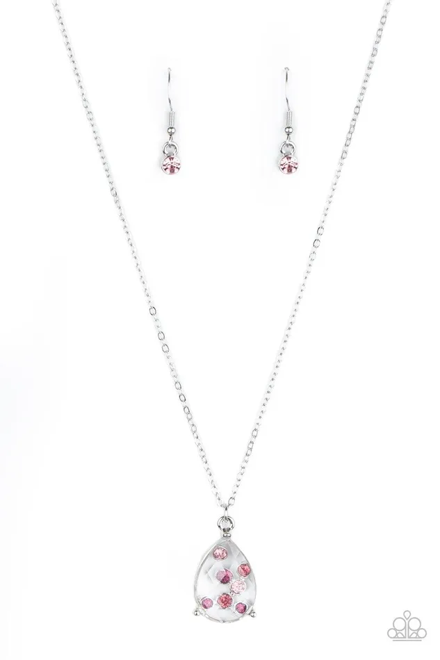 Stormy Shimmer Pink Necklace Jewelry By Bretta Paparazzi Accessories Necklaces