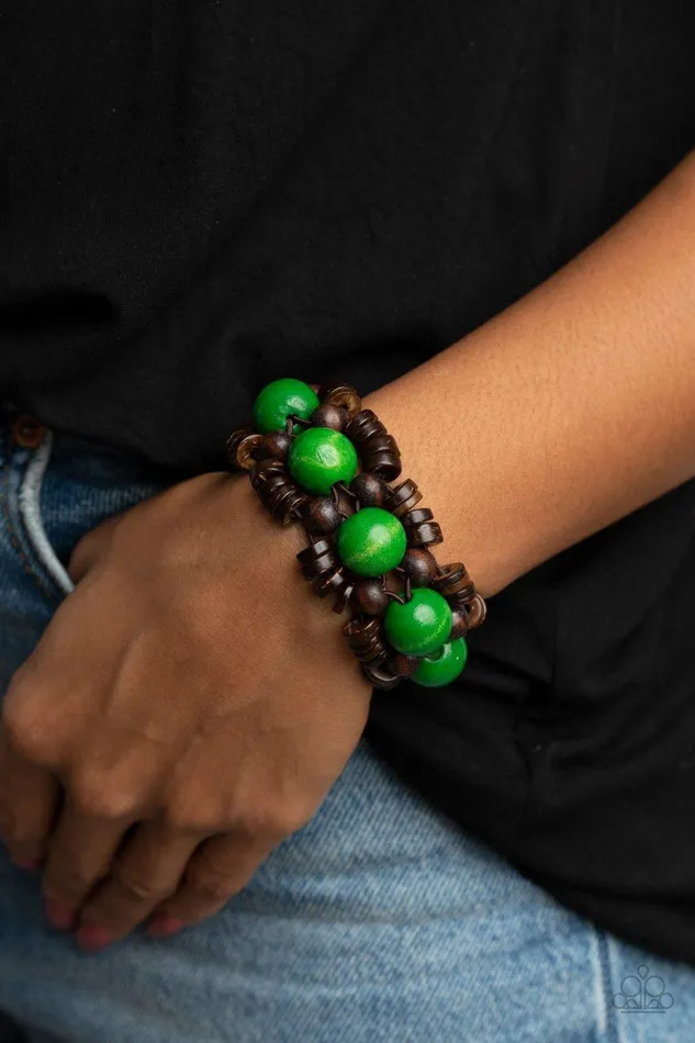 Tropical Temptations Green Bracelet Jewelry By Bretta Paparazzi Accessories Bracelets