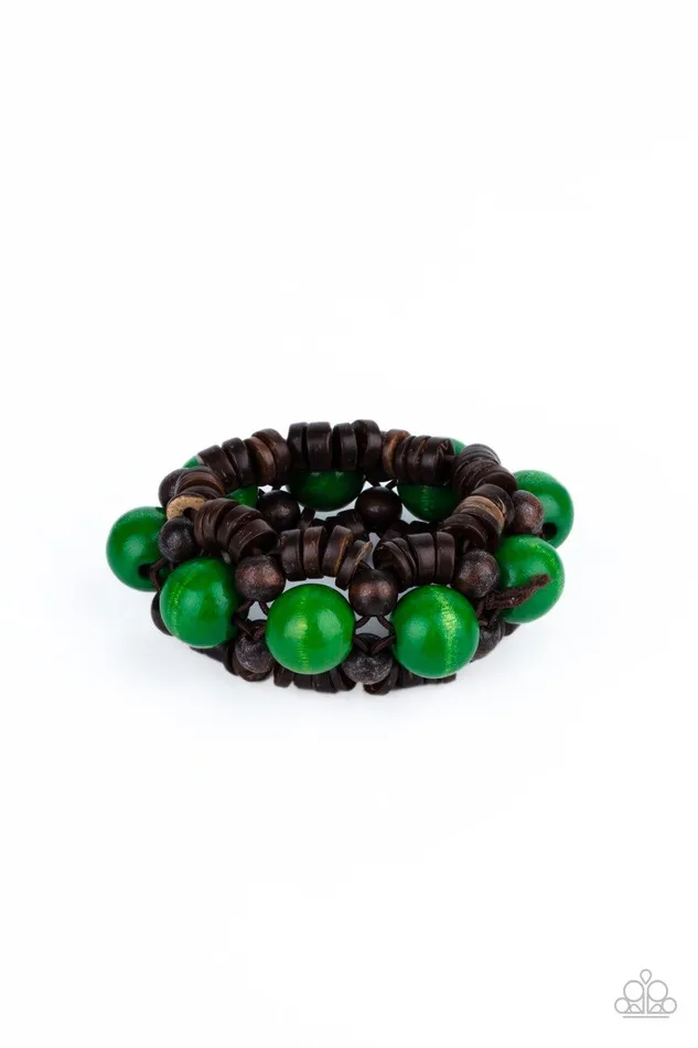Tropical Temptations Green Bracelet Jewelry By Bretta Paparazzi Accessories Bracelets