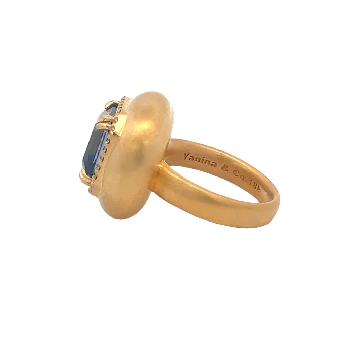 YaninaCo Jewelry Rings Bubble Sapphire Ring