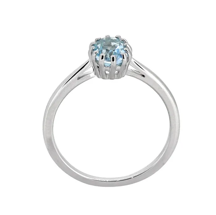 105 Ct Blue Topaz Solid 925 Sterling Silver Ring Jewelry YoTreasure Rings