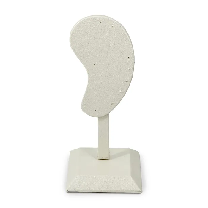 6 12 Light Beige Burlap Ear Shaped Earring Display Stand JPIDisplay Earrings 6 12 Light Beige Burlap Ear Shaped Earring Display Stand JPIDisplay Earrings