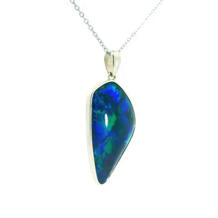Australian Opal Cutters Necklaces Australian Opal Triplet Pendant set in Sterling Silver
