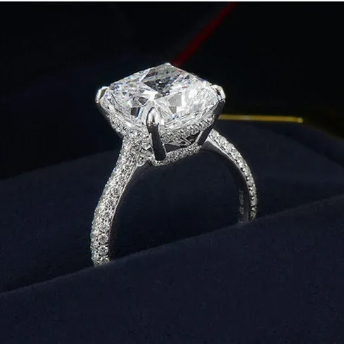 Big Carat Engagement Ring Cushion Cut Diamond Ring Womens Engagement Ring Lab Diamonds London Rings Big Carat Engagement Ring Cushion Cut Diamond Ring Womens Engagement Ring Lab Diamonds London Rings