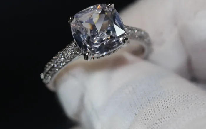 Big Carat Engagement Ring Cushion Cut Diamond Ring Womens Engagement Ring Lab Diamonds London Rings