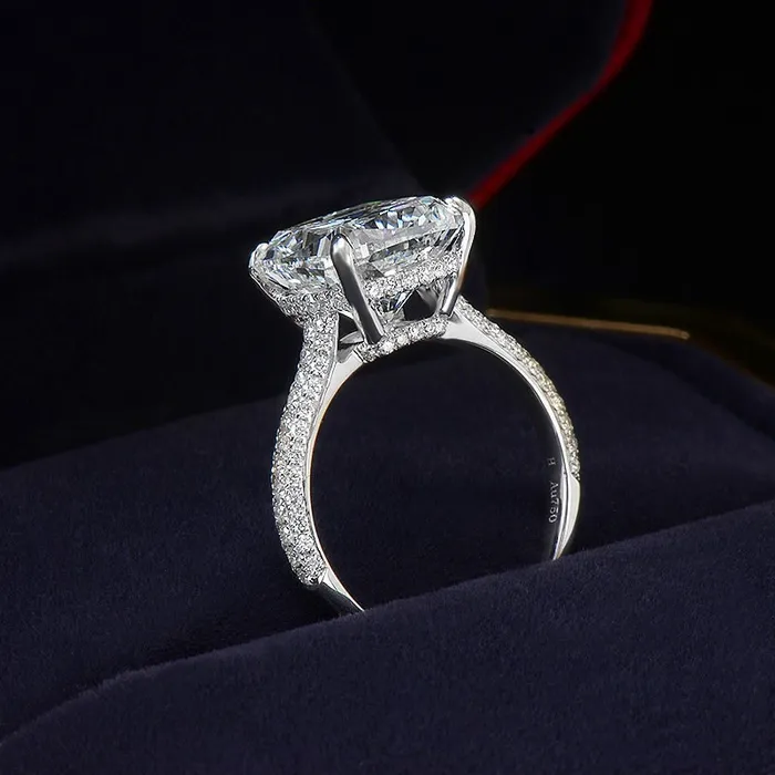 Big Carat Engagement Ring Cushion Cut Diamond Ring Womens Engagement Ring Lab Diamonds London Rings