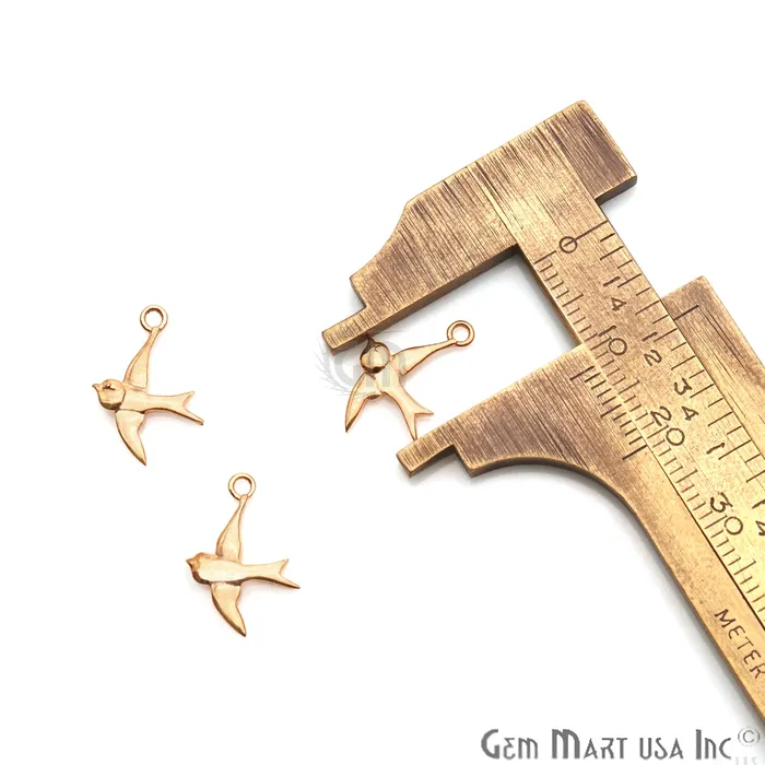 Bird Shape 16x10mm Gold Plated Finding Charm DIY Jewelry GemmartUSA Charm Necklaces Bird Shape 16x10mm Gold Plated Finding Charm DIY Jewelry GemmartUSA Charm Necklaces