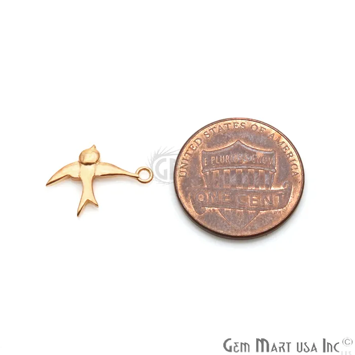 Bird Shape 16x10mm Gold Plated Finding Charm DIY Jewelry GemmartUSA Charm Necklaces Bird Shape 16x10mm Gold Plated Finding Charm DIY Jewelry GemmartUSA Charm Necklaces