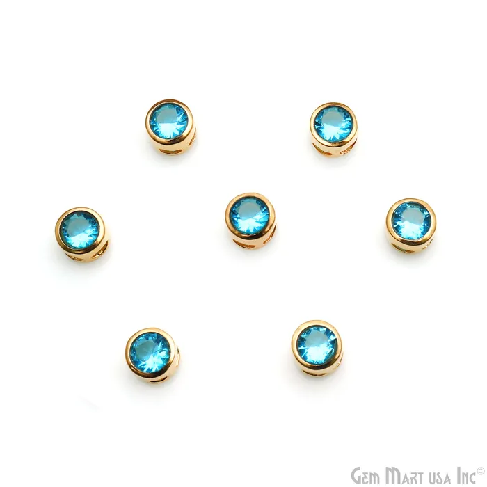 Bracelets GemMartUSA Cubic Zirconia Crystal Round 8mm Jewelry Pendant Charm Gemstone Bracelet Charm Bracelets GemMartUSA Cubic Zirconia Crystal Round 8mm Jewelry Pendant Charm Gemstone Bracelet Charm