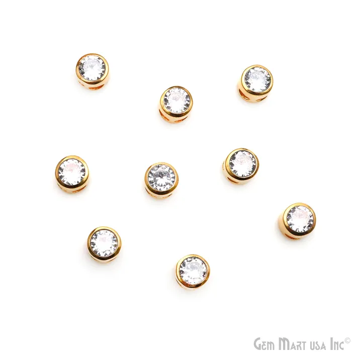 Bracelets GemMartUSA Cubic Zirconia Crystal Round 8mm Jewelry Pendant Charm Gemstone Bracelet Charm Bracelets GemMartUSA Cubic Zirconia Crystal Round 8mm Jewelry Pendant Charm Gemstone Bracelet Charm