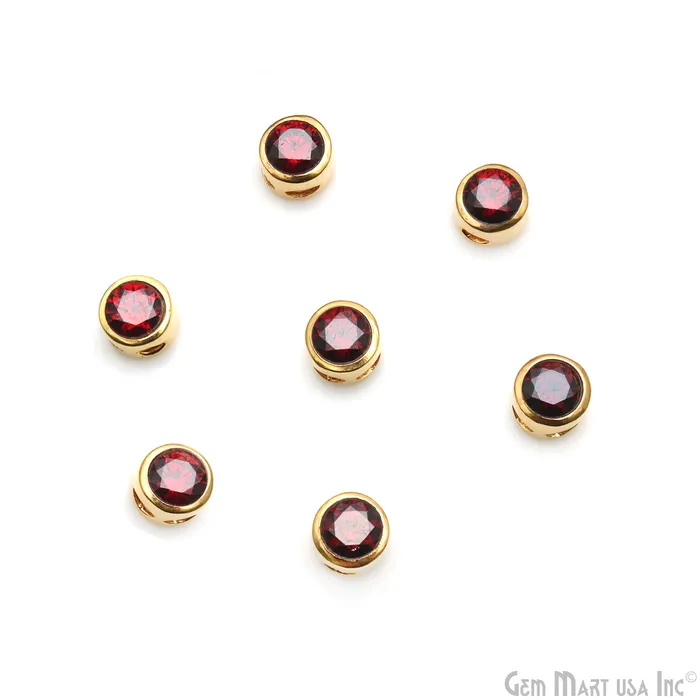 Bracelets GemMartUSA Cubic Zirconia Crystal Round 8mm Jewelry Pendant Charm Gemstone Bracelet Charm Bracelets GemMartUSA Cubic Zirconia Crystal Round 8mm Jewelry Pendant Charm Gemstone Bracelet Charm