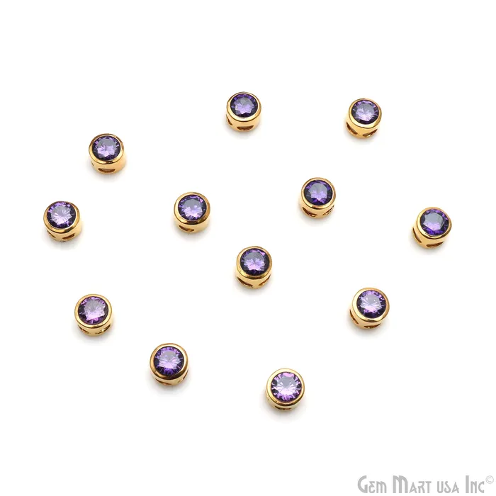 Bracelets GemMartUSA Cubic Zirconia Crystal Round 8mm Jewelry Pendant Charm Gemstone Bracelet Charm Bracelets GemMartUSA Cubic Zirconia Crystal Round 8mm Jewelry Pendant Charm Gemstone Bracelet Charm