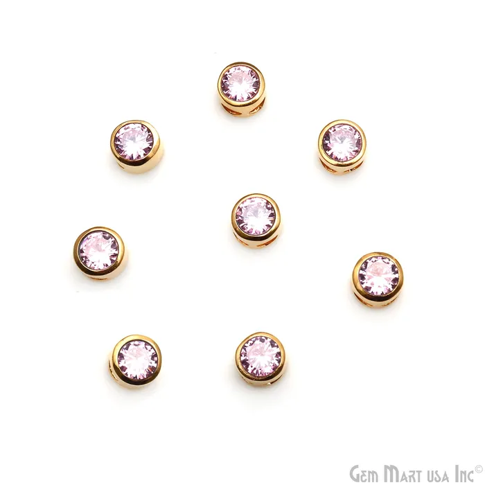 Bracelets GemMartUSA Cubic Zirconia Crystal Round 8mm Jewelry Pendant Charm Gemstone Bracelet Charm Bracelets GemMartUSA Cubic Zirconia Crystal Round 8mm Jewelry Pendant Charm Gemstone Bracelet Charm