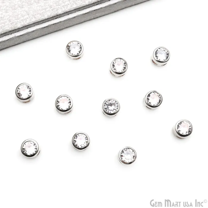 Bracelets GemMartUSA Cubic Zirconia Crystal Round 8mm Jewelry Pendant Charm Gemstone Bracelet Charm Bracelets GemMartUSA Cubic Zirconia Crystal Round 8mm Jewelry Pendant Charm Gemstone Bracelet Charm