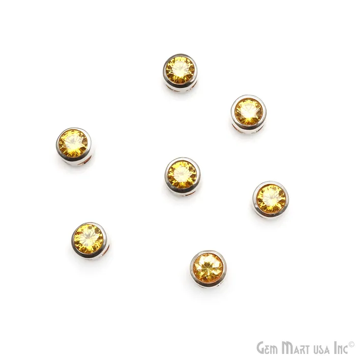 Bracelets GemMartUSA Cubic Zirconia Crystal Round 8mm Jewelry Pendant Charm Gemstone Bracelet Charm Bracelets GemMartUSA Cubic Zirconia Crystal Round 8mm Jewelry Pendant Charm Gemstone Bracelet Charm