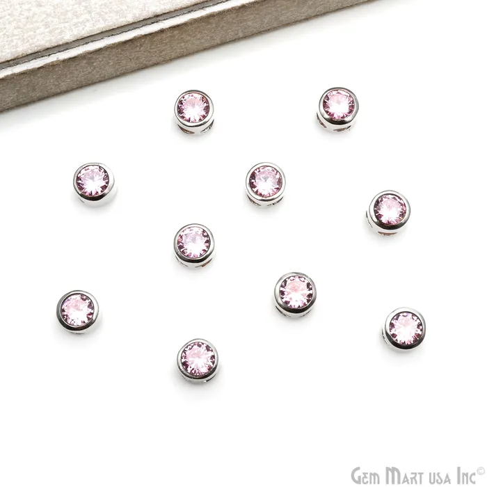Bracelets GemMartUSA Cubic Zirconia Crystal Round 8mm Jewelry Pendant Charm Gemstone Bracelet Charm Bracelets GemMartUSA Cubic Zirconia Crystal Round 8mm Jewelry Pendant Charm Gemstone Bracelet Charm