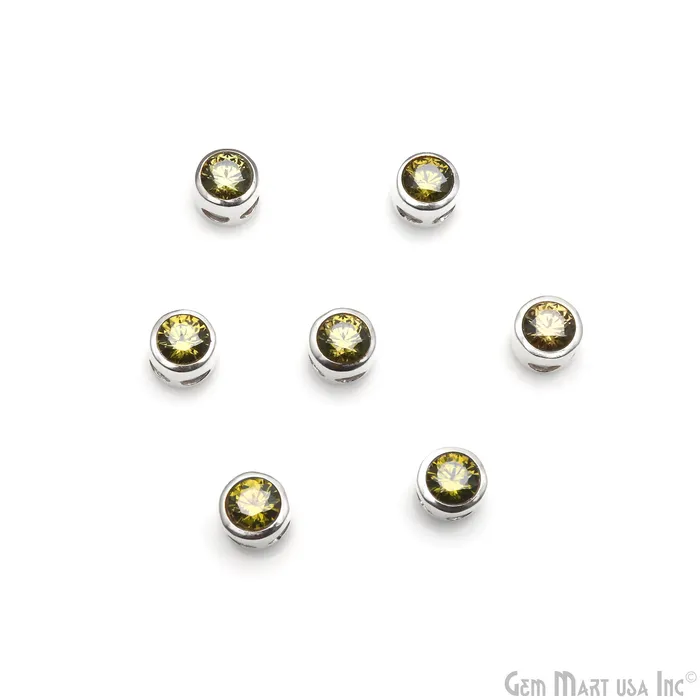 Bracelets GemMartUSA Cubic Zirconia Crystal Round 8mm Jewelry Pendant Charm Gemstone Bracelet Charm Bracelets GemMartUSA Cubic Zirconia Crystal Round 8mm Jewelry Pendant Charm Gemstone Bracelet Charm